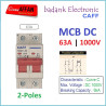 CAFF MCB DC 2P 1000V C63 63A Circuit Breaker Solar PV Panel Surya PLTS